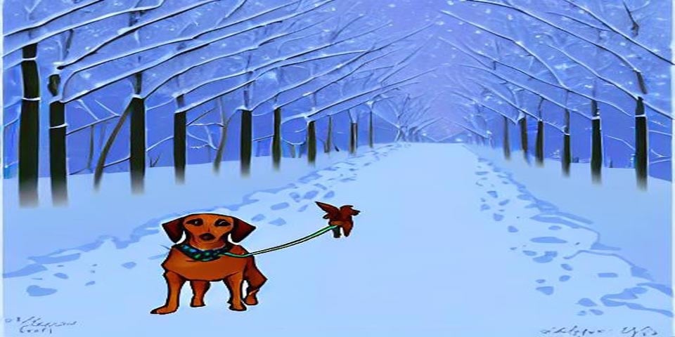 winter dog walk temperature